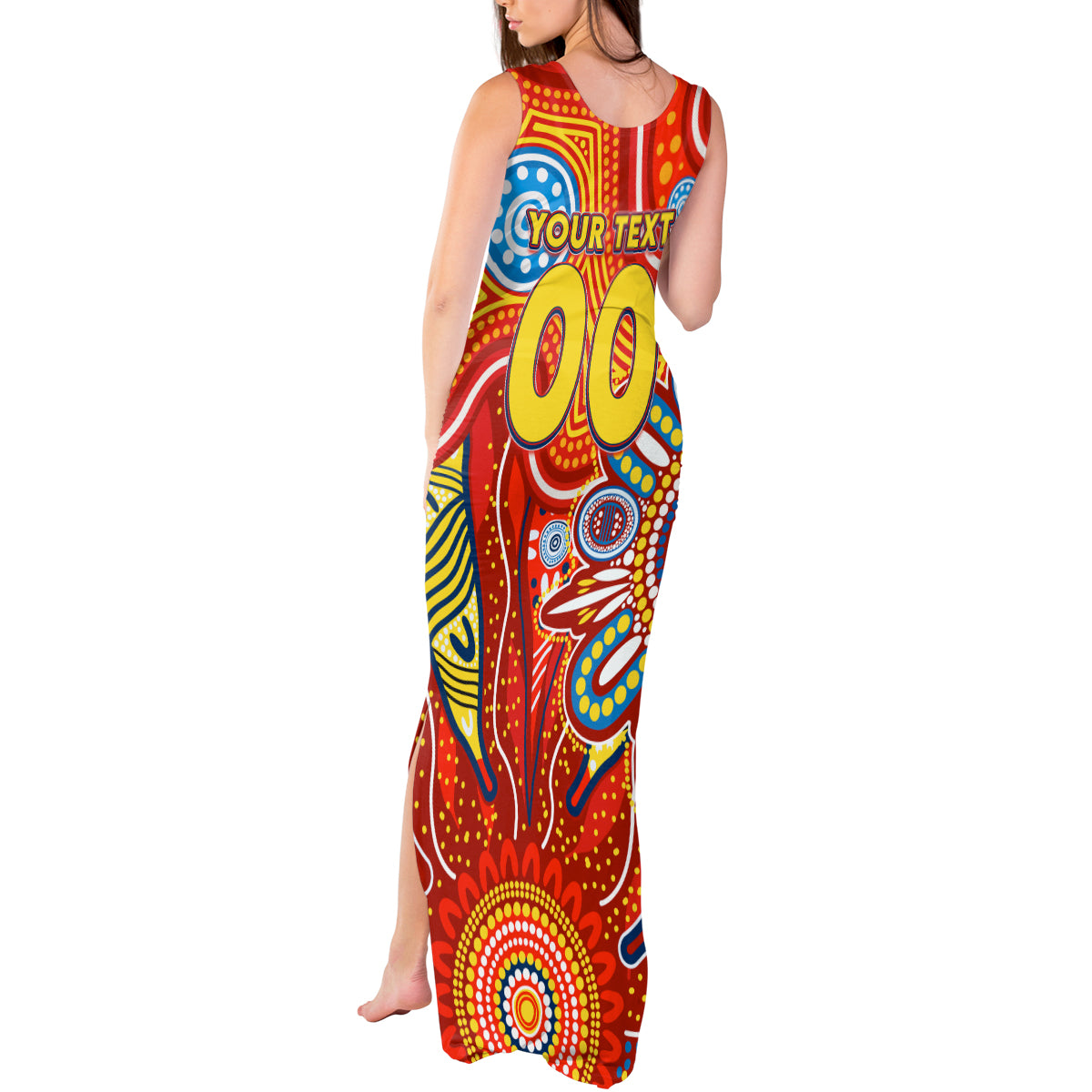 Personalised Sunnies NAIDOC Week 2024 Tank Maxi Dress Aussie Aboriginal Art