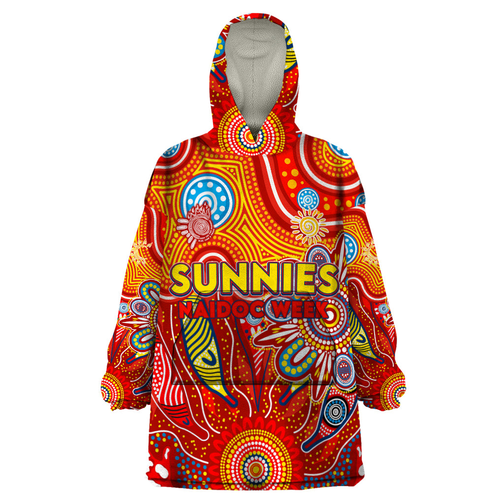 Personalised Sunnies NAIDOC Week 2024 Wearable Blanket Hoodie Aussie Aboriginal Art
