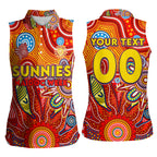 Personalised Sunnies NAIDOC Week 2024 Women Sleeveless Polo Shirt Aussie Aboriginal Art