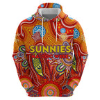 Personalised Sunnies NAIDOC Week 2024 Zip Hoodie Aussie Aboriginal Art