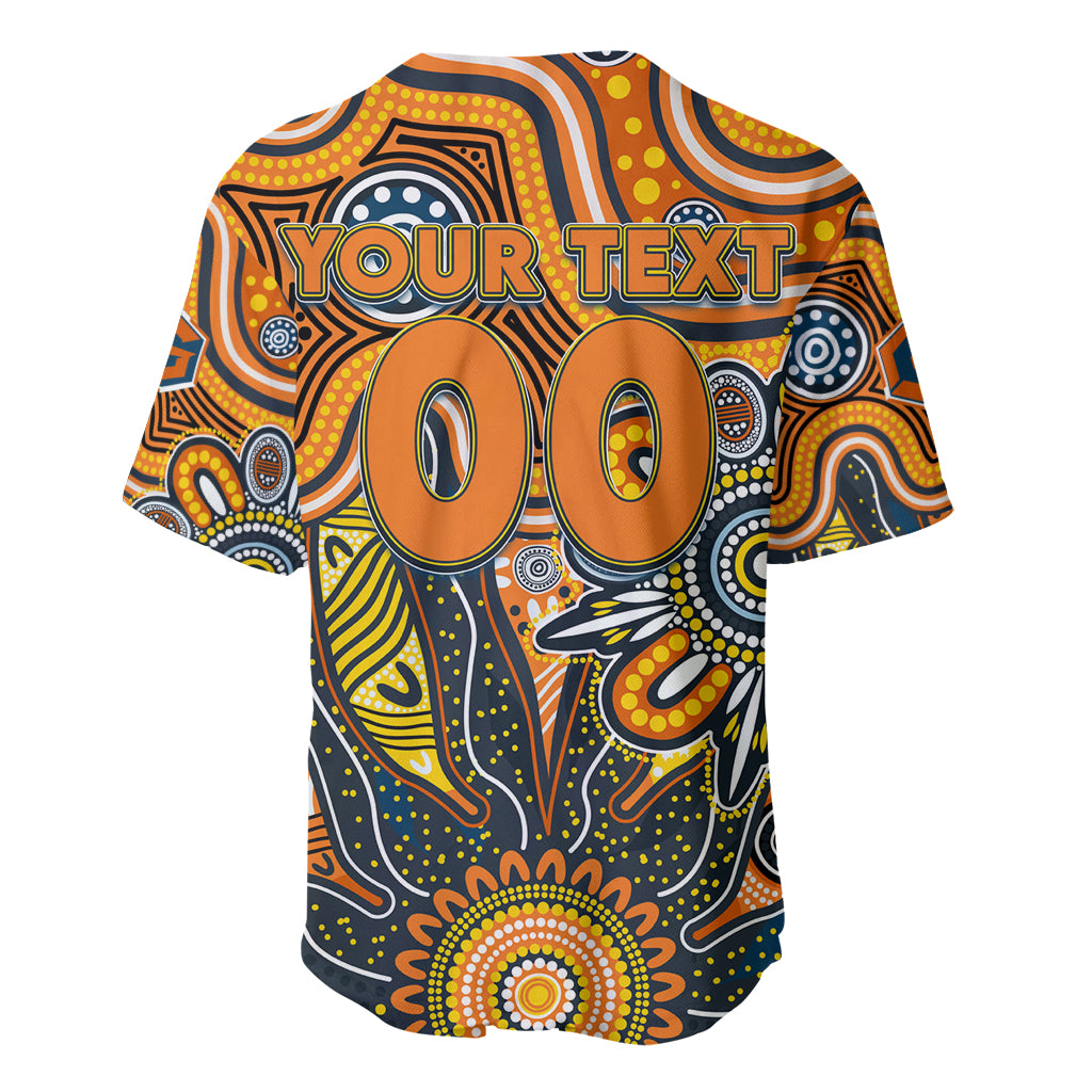 Personalised Giants NAIDOC Week 2024 Baseball Jersey Aussie Aboriginal Art