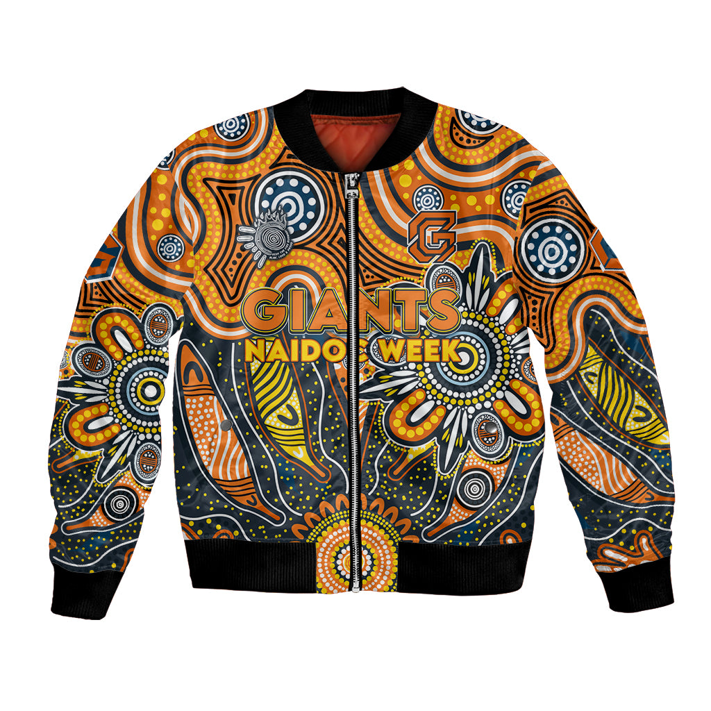 Personalised Giants NAIDOC Week 2024 Bomber Jacket Aussie Aboriginal Art