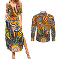 Personalised Giants NAIDOC Week 2024 Couples Matching Summer Maxi Dress and Long Sleeve Button Shirt Aussie Aboriginal Art