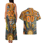 Personalised Giants NAIDOC Week 2024 Couples Matching Tank Maxi Dress and Hawaiian Shirt Aussie Aboriginal Art
