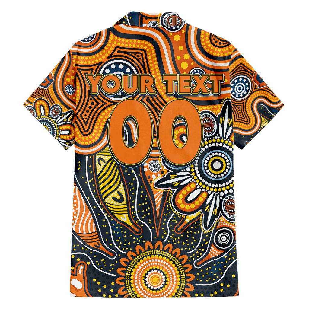 Personalised Giants NAIDOC Week 2024 Family Matching Long Sleeve Bodycon Dress and Hawaiian Shirt Aussie Aboriginal Art