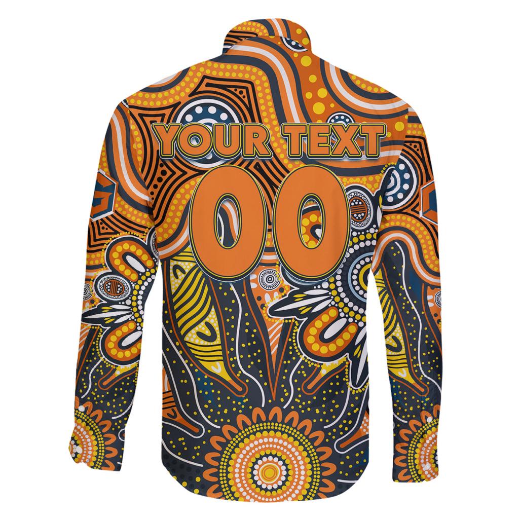 Personalised Giants NAIDOC Week 2024 Family Matching Long Sleeve Bodycon Dress and Hawaiian Shirt Aussie Aboriginal Art