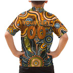 Personalised Giants NAIDOC Week 2024 Family Matching Mermaid Dress and Hawaiian Shirt Aussie Aboriginal Art
