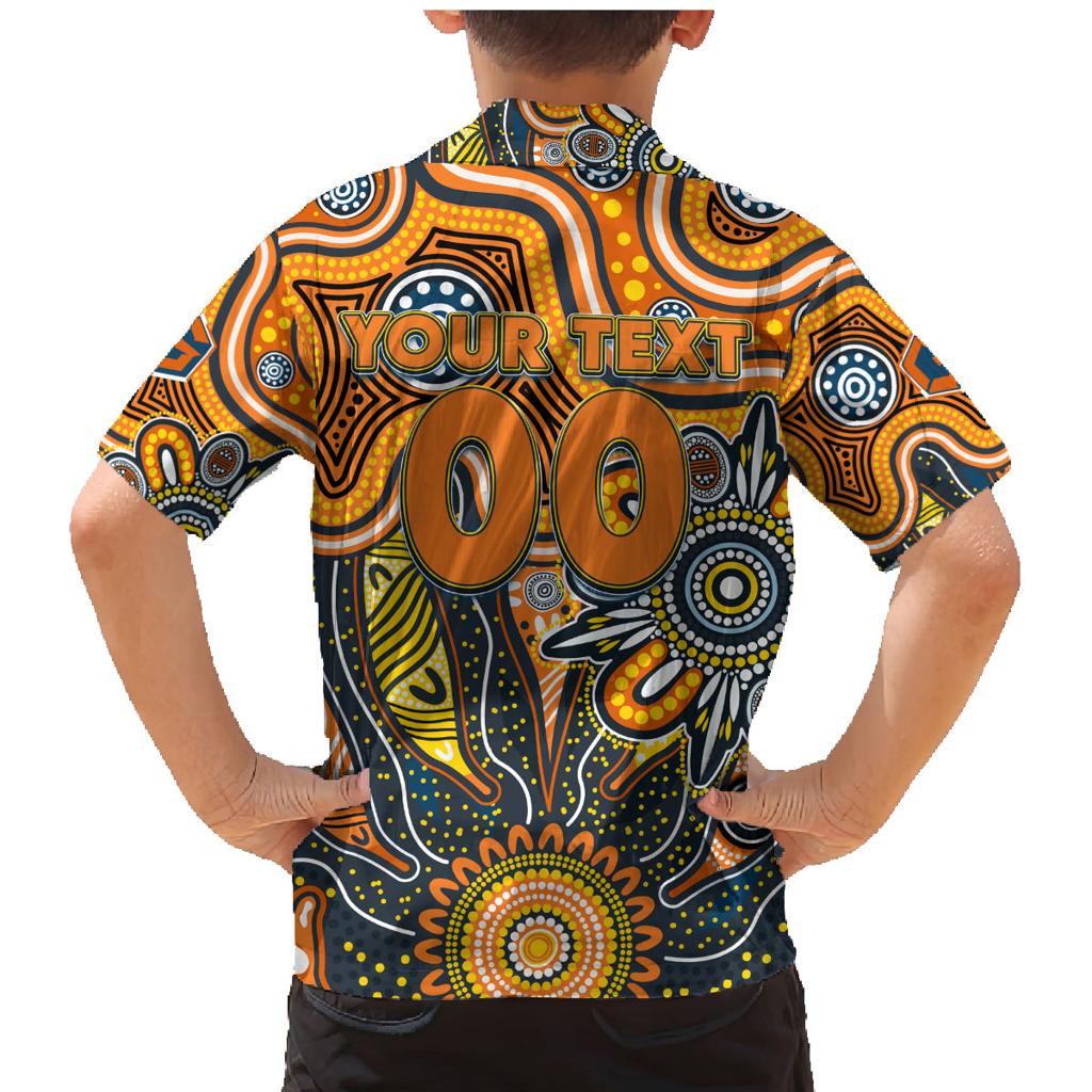 Personalised Giants NAIDOC Week 2024 Family Matching Mermaid Dress and Hawaiian Shirt Aussie Aboriginal Art