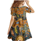 Personalised Giants NAIDOC Week 2024 Family Matching Mermaid Dress and Hawaiian Shirt Aussie Aboriginal Art