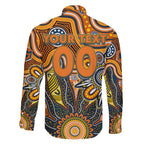 Personalised Giants NAIDOC Week 2024 Family Matching Off Shoulder Maxi Dress and Hawaiian Shirt Aussie Aboriginal Art