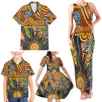 Personalised Giants NAIDOC Week 2024 Family Matching Tank Maxi Dress and Hawaiian Shirt Aussie Aboriginal Art