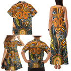 Personalised Giants NAIDOC Week 2024 Family Matching Tank Maxi Dress and Hawaiian Shirt Aussie Aboriginal Art
