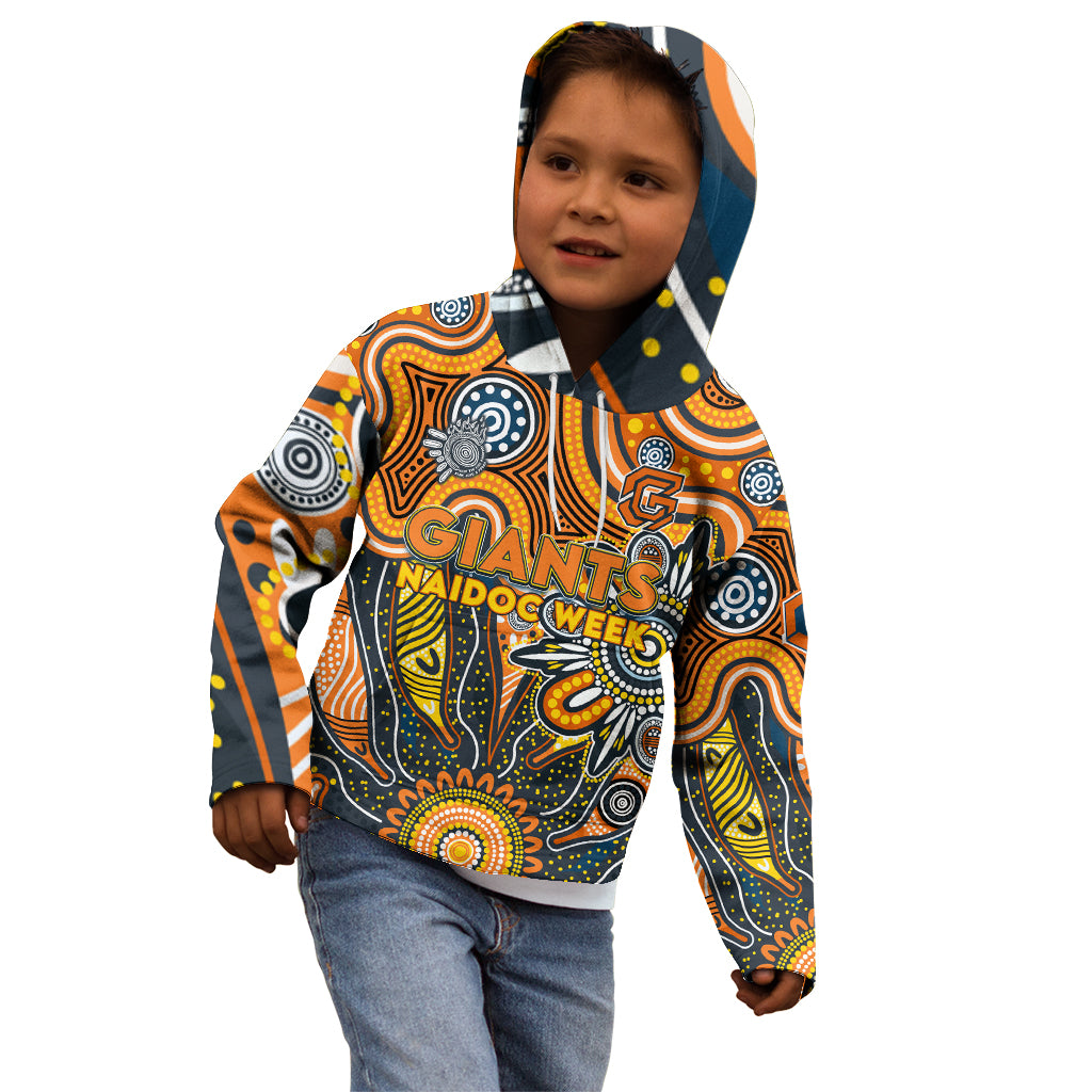 Personalised Giants NAIDOC Week 2024 Kid Hoodie Aussie Aboriginal Art