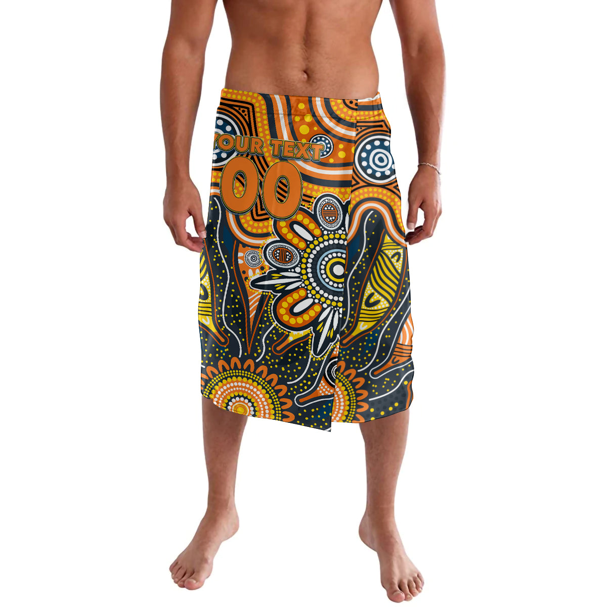 Personalised Giants NAIDOC Week 2024 Lavalava Aussie Aboriginal Art