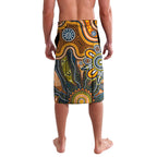 Personalised Giants NAIDOC Week 2024 Lavalava Aussie Aboriginal Art