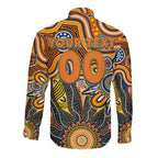 Personalised Giants NAIDOC Week 2024 Long Sleeve Button Shirt Aussie Aboriginal Art