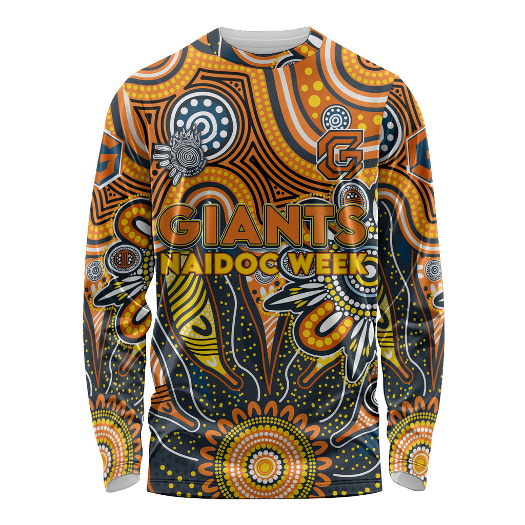 Personalised Giants NAIDOC Week 2024 Long Sleeve Shirt Aussie Aboriginal Art