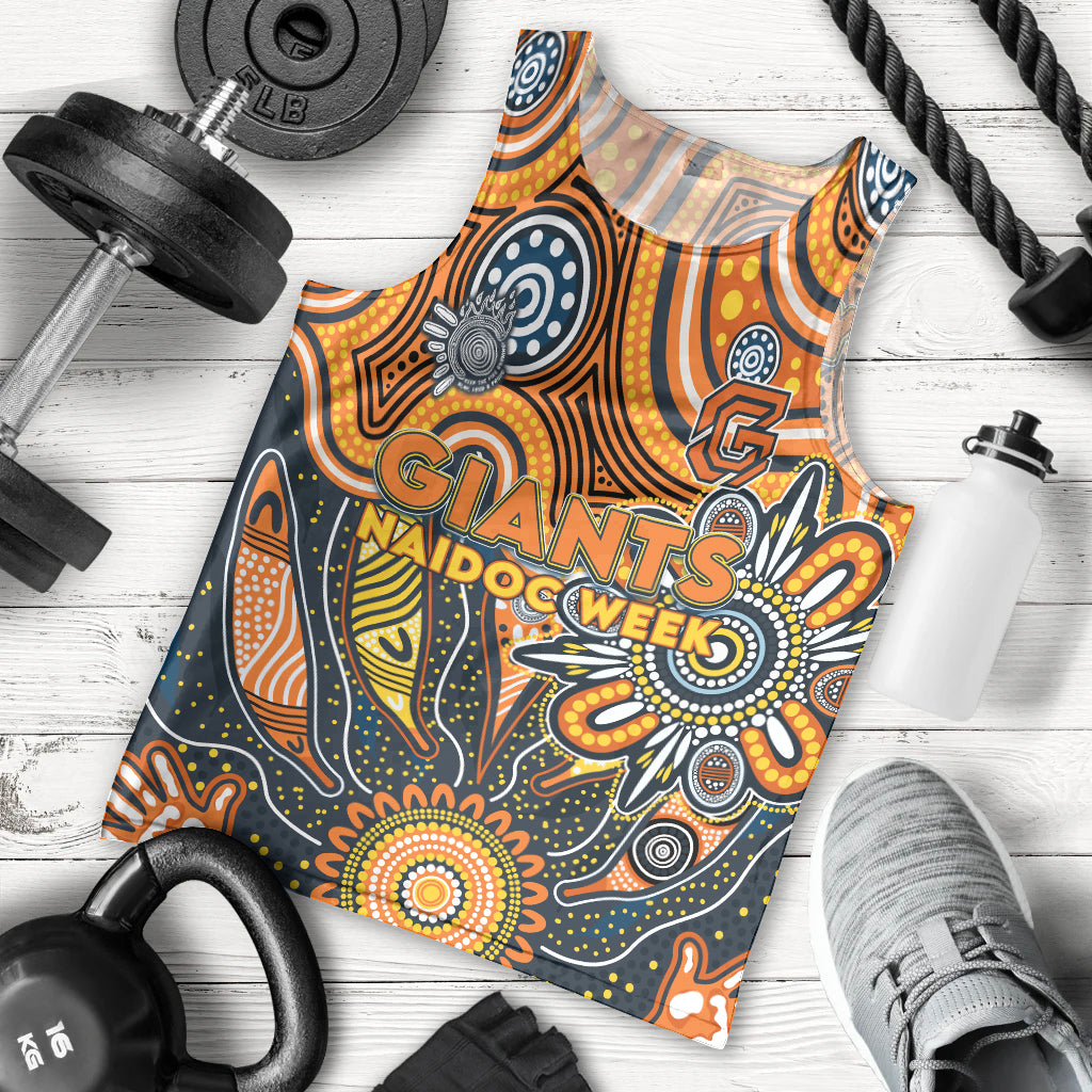Personalised Giants NAIDOC Week 2024 Men Tank Top Aussie Aboriginal Art