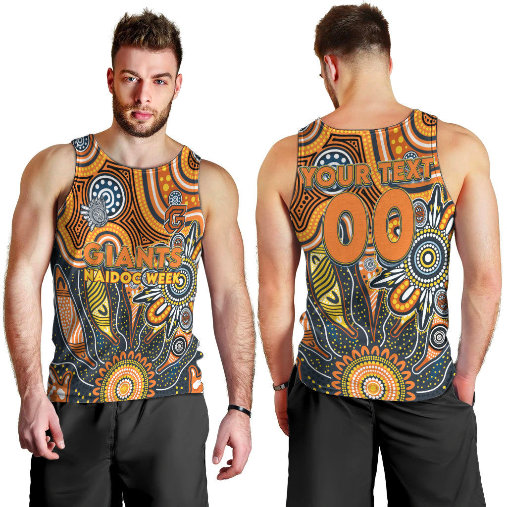 Personalised Giants NAIDOC Week 2024 Men Tank Top Aussie Aboriginal Art