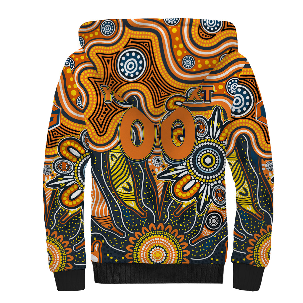 Personalised Giants NAIDOC Week 2024 Sherpa Hoodie Aussie Aboriginal Art