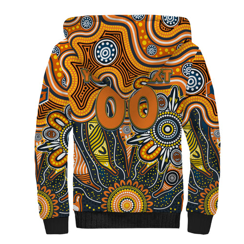 Personalised Giants NAIDOC Week 2024 Sherpa Hoodie Aussie Aboriginal Art