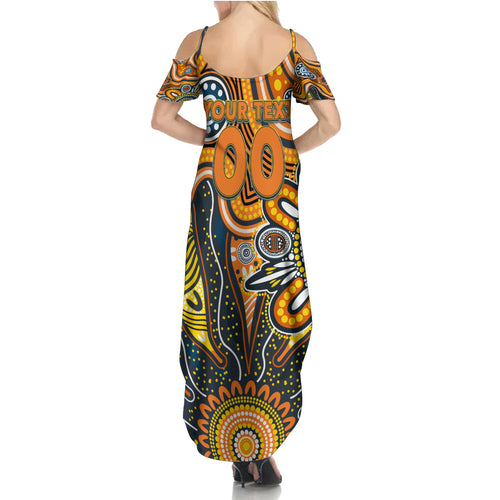 Personalised Giants NAIDOC Week 2024 Summer Maxi Dress Aussie Aboriginal Art