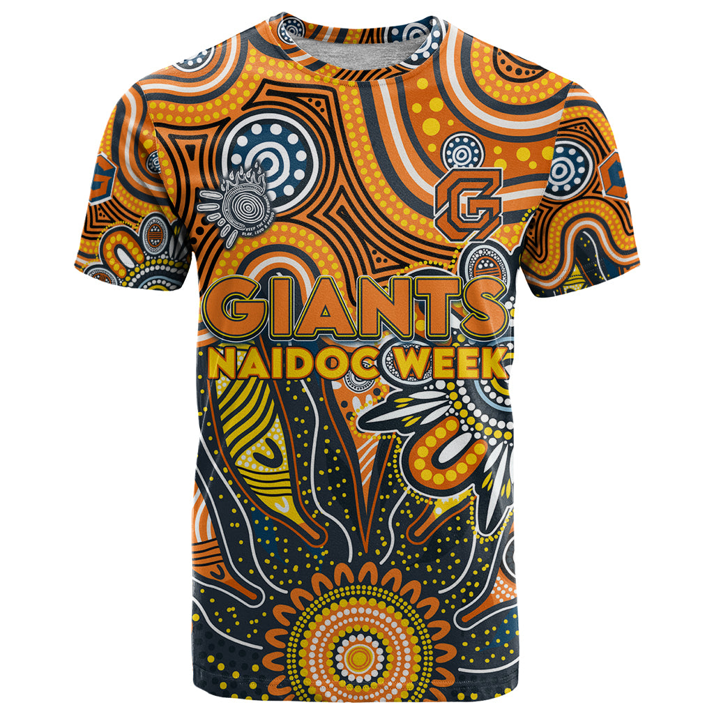 Personalised Giants NAIDOC Week 2024 T Shirt Aussie Aboriginal Art