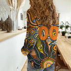 Personalised Giants NAIDOC Week 2024 Women Casual Shirt Aussie Aboriginal Art