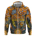 Personalised Giants NAIDOC Week 2024 Zip Hoodie Aussie Aboriginal Art