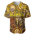 Personalised Hawks NAIDOC Week 2024 Baseball Jersey Aussie Aboriginal Art