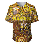 Personalised Hawks NAIDOC Week 2024 Baseball Jersey Aussie Aboriginal Art