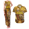 Personalised Hawks NAIDOC Week 2024 Couples Matching Tank Maxi Dress and Hawaiian Shirt Aussie Aboriginal Art