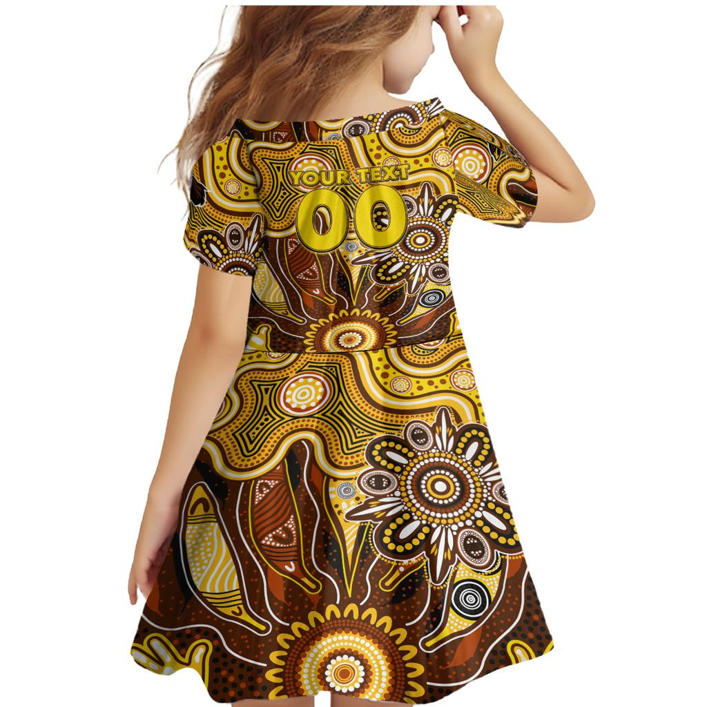 Personalised Hawks NAIDOC Week 2024 Family Matching Mermaid Dress and Hawaiian Shirt Aussie Aboriginal Art