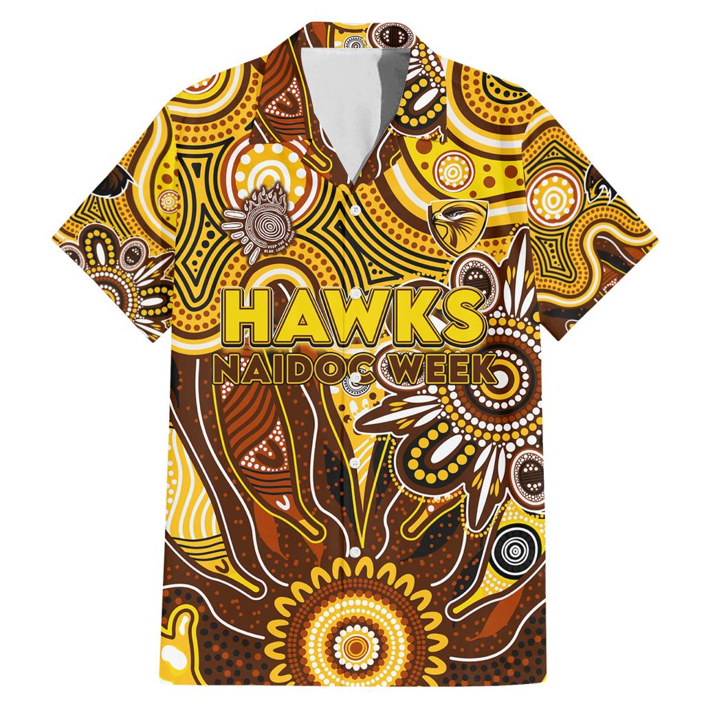 Personalised Hawks NAIDOC Week 2024 Family Matching Mermaid Dress and Hawaiian Shirt Aussie Aboriginal Art