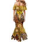 Personalised Hawks NAIDOC Week 2024 Family Matching Mermaid Dress and Hawaiian Shirt Aussie Aboriginal Art