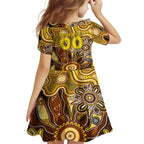 Personalised Hawks NAIDOC Week 2024 Family Matching Summer Maxi Dress and Hawaiian Shirt Aussie Aboriginal Art