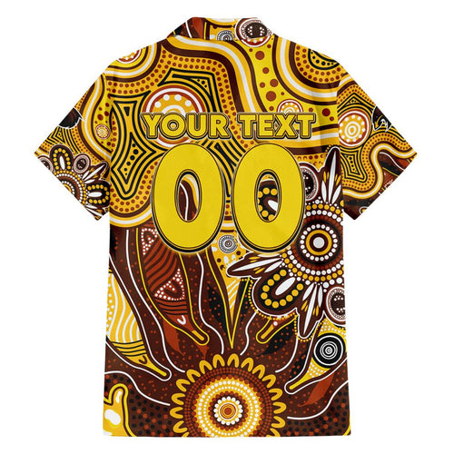 Personalised Hawks NAIDOC Week 2024 Family Matching Summer Maxi Dress and Hawaiian Shirt Aussie Aboriginal Art