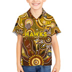 Personalised Hawks NAIDOC Week 2024 Hawaiian Shirt Aussie Aboriginal Art