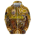 Personalised Hawks NAIDOC Week 2024 Hoodie Aussie Aboriginal Art