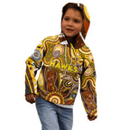 Personalised Hawks NAIDOC Week 2024 Kid Hoodie Aussie Aboriginal Art