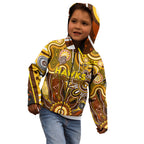 Personalised Hawks NAIDOC Week 2024 Kid Hoodie Aussie Aboriginal Art
