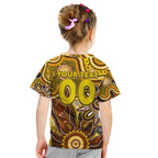 Personalised Hawks NAIDOC Week 2024 Kid T Shirt Aussie Aboriginal Art