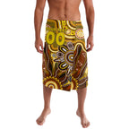 Personalised Hawks NAIDOC Week 2024 Lavalava Aussie Aboriginal Art
