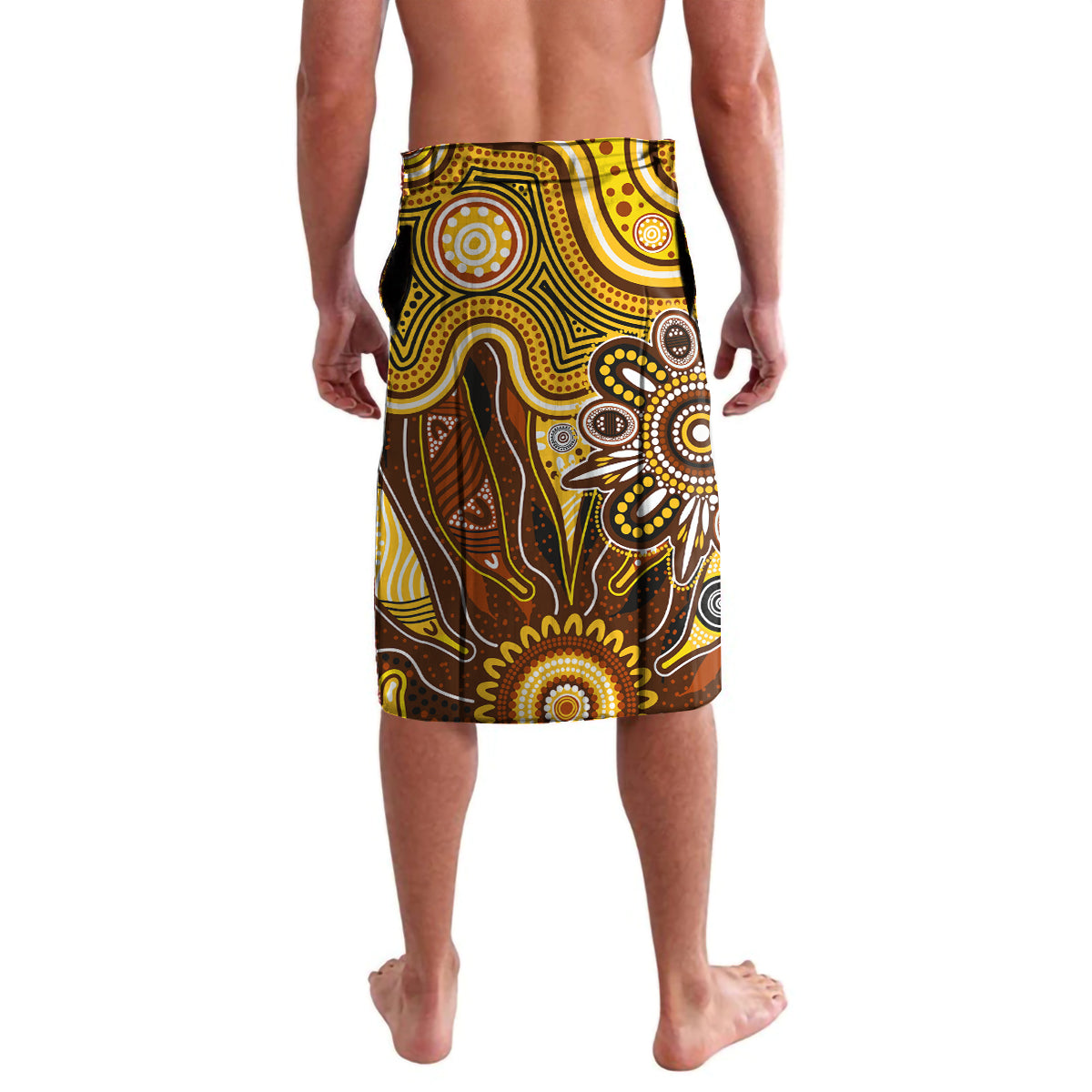 Personalised Hawks NAIDOC Week 2024 Lavalava Aussie Aboriginal Art