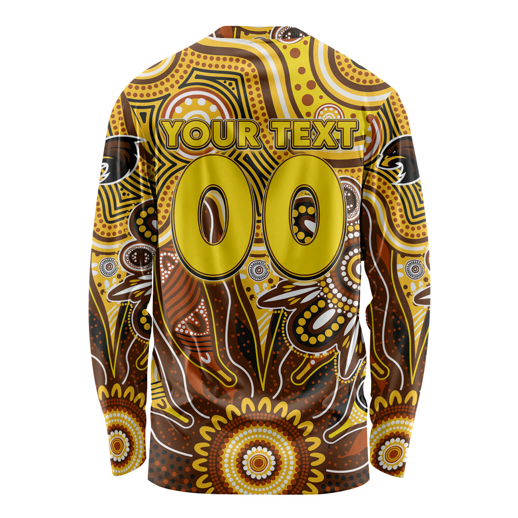 Personalised Hawks NAIDOC Week 2024 Long Sleeve Shirt Aussie Aboriginal Art