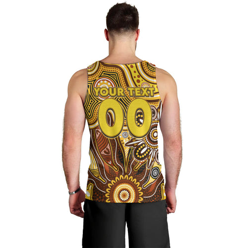 Personalised Hawks NAIDOC Week 2024 Men Tank Top Aussie Aboriginal Art