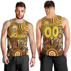 Personalised Hawks NAIDOC Week 2024 Men Tank Top Aussie Aboriginal Art