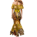 Personalised Hawks NAIDOC Week 2024 Mermaid Dress Aussie Aboriginal Art