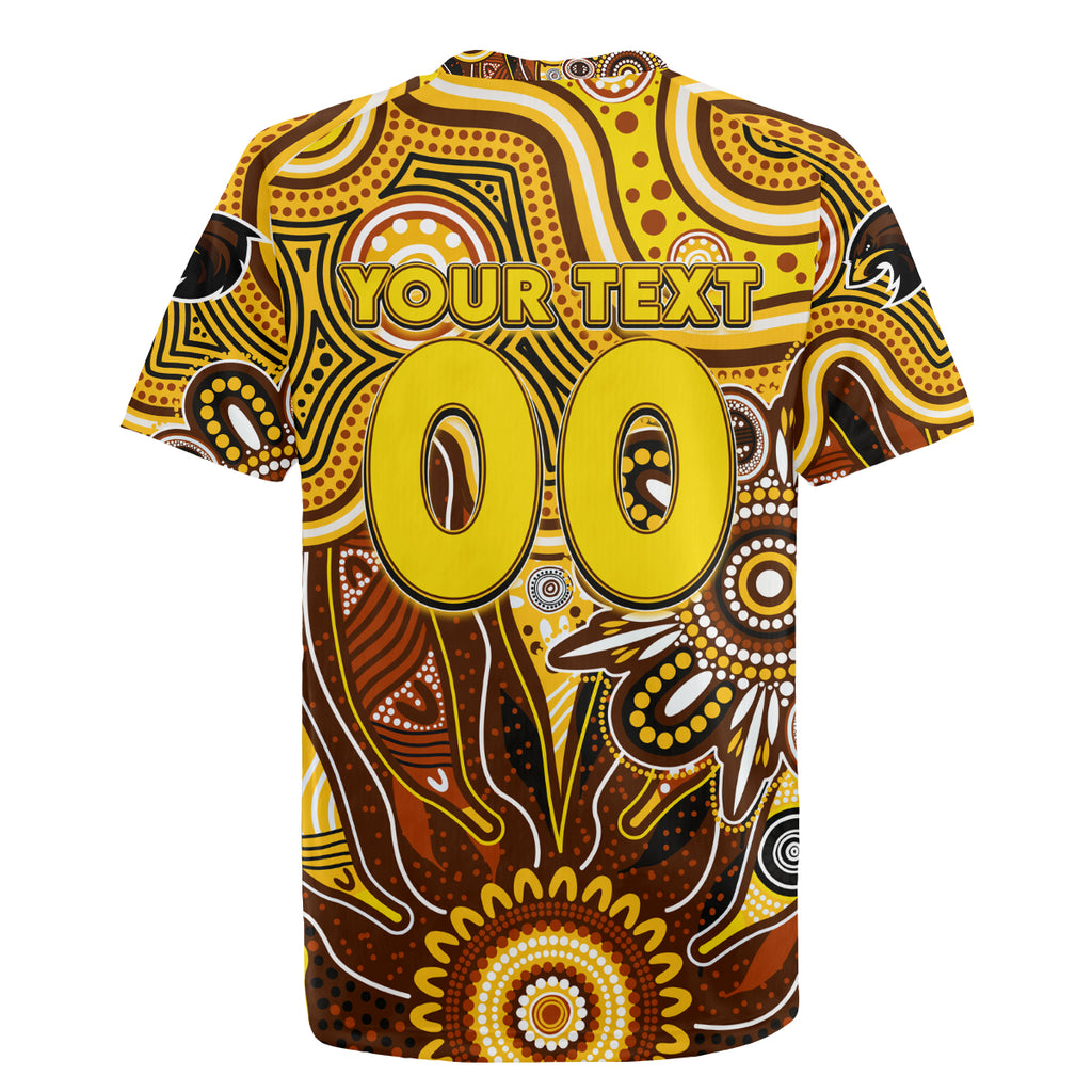 Personalised Hawks NAIDOC Week 2024 Rugby Jersey Aussie Aboriginal Art