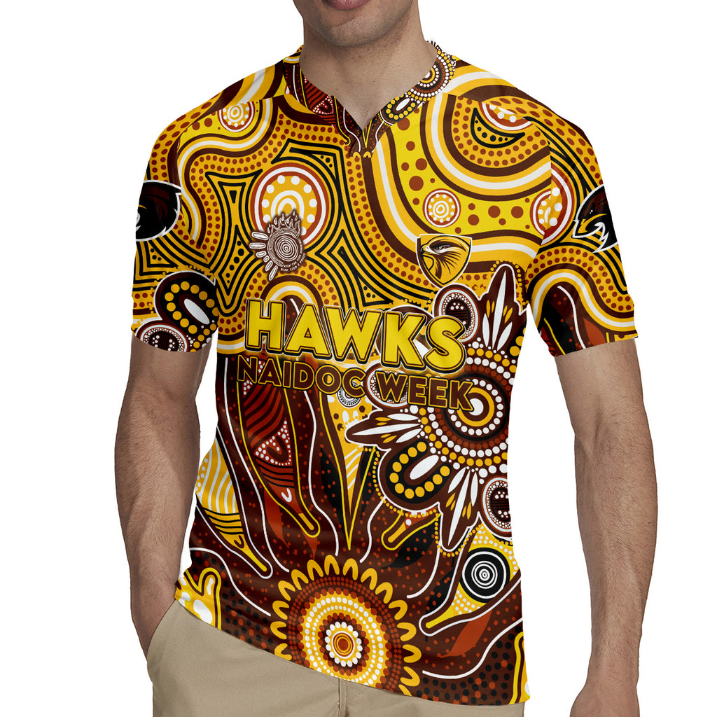 Personalised Hawks NAIDOC Week 2024 Rugby Jersey Aussie Aboriginal Art